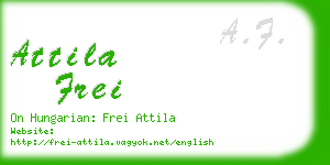 attila frei business card